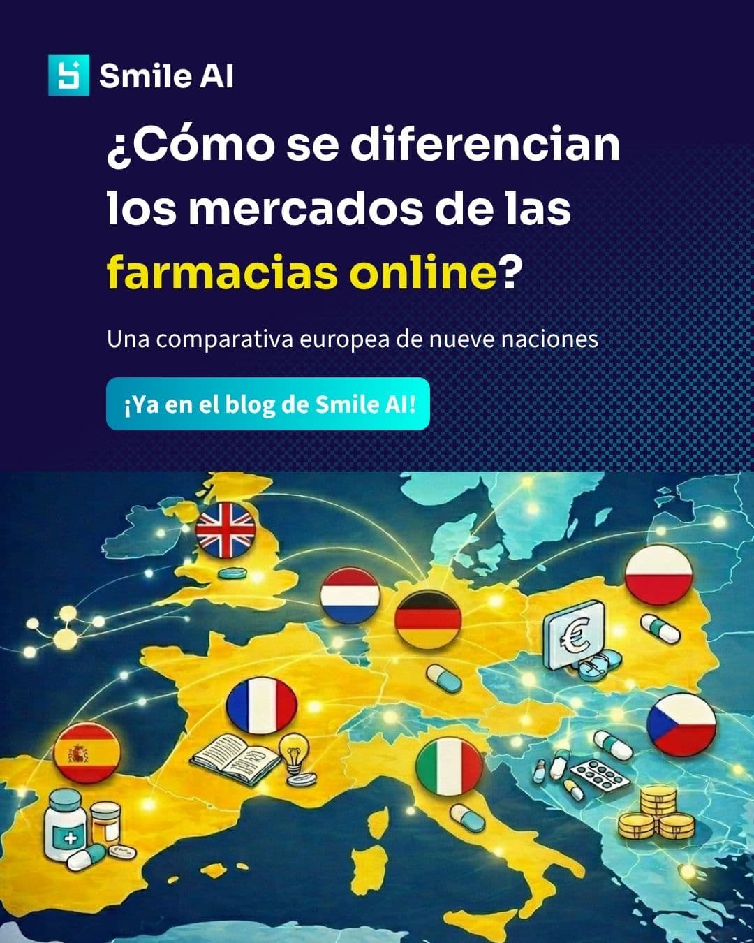 Infografia — Comparativa europea de farmacias online