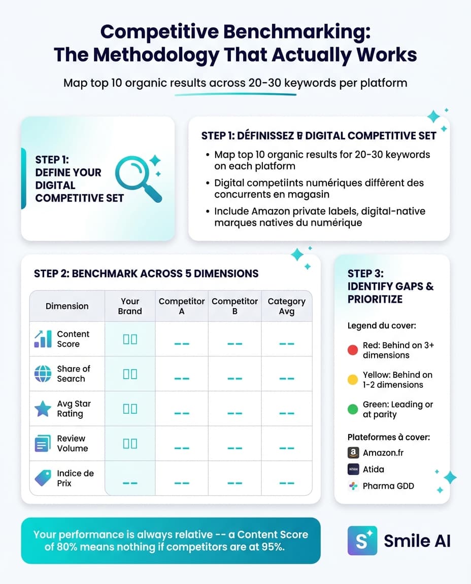Infographie — Benchmarking concurrentiel pour le e-commerce pharmaceutique