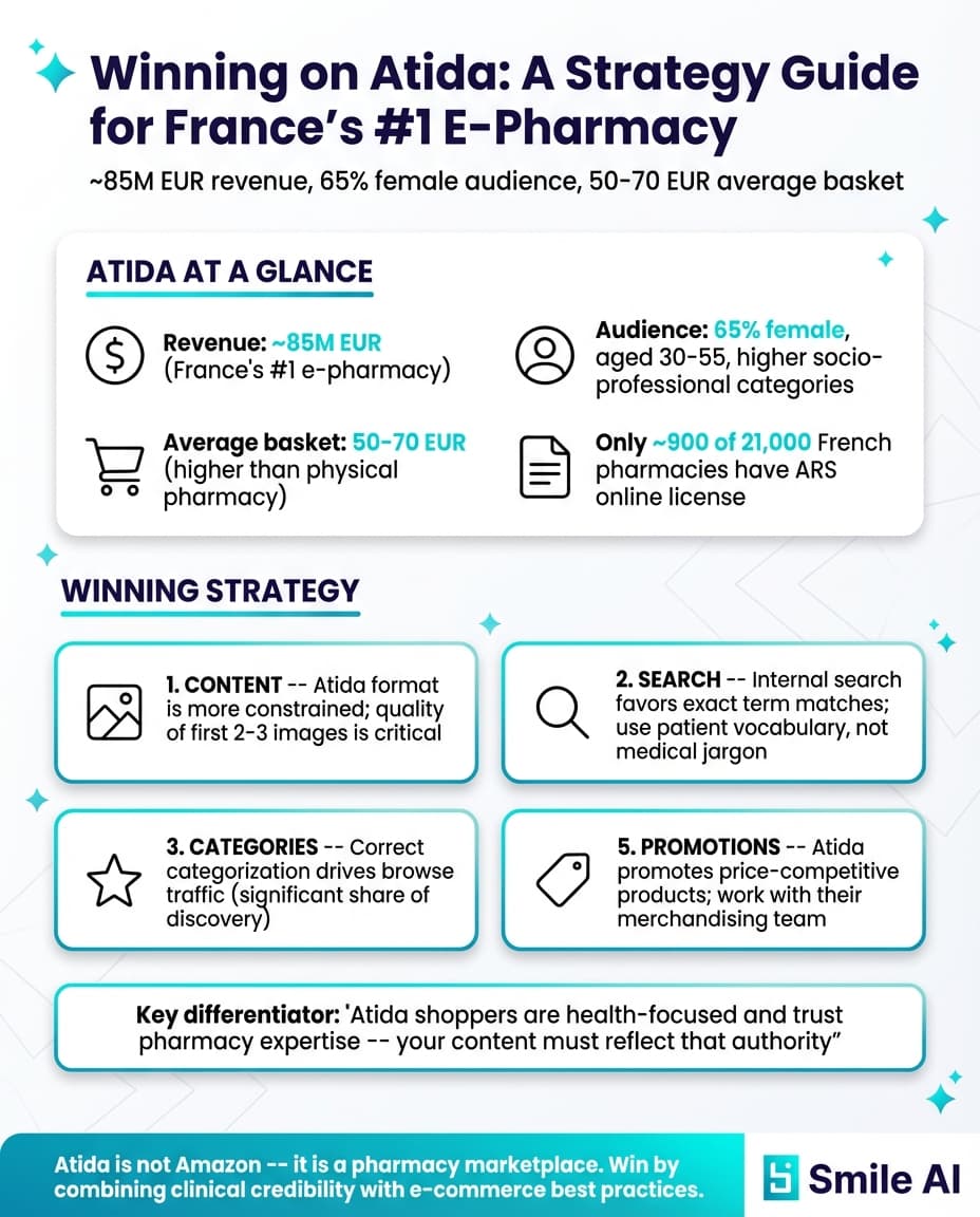 Infographie — Winning on Atida (Sante Discount)