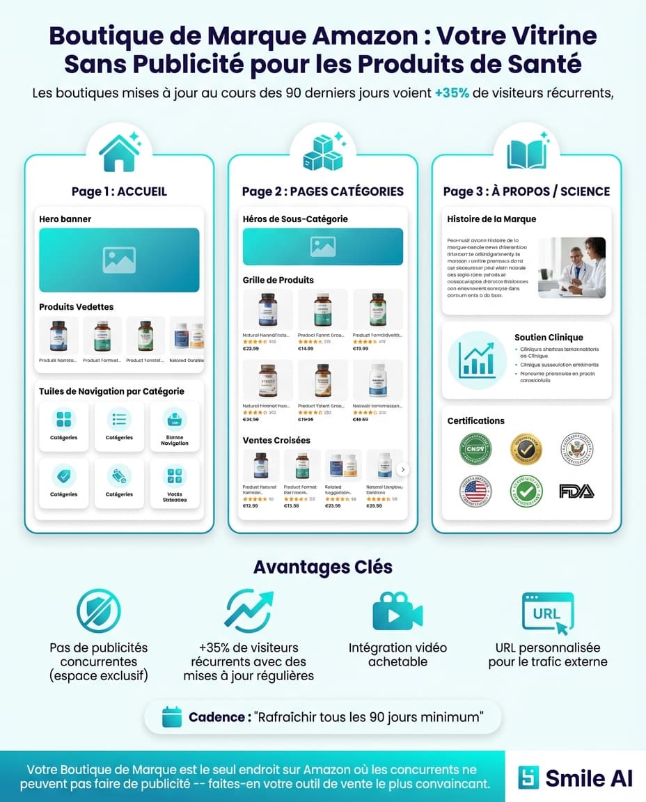 Infographie — Brand Store Design pour les marques de sante