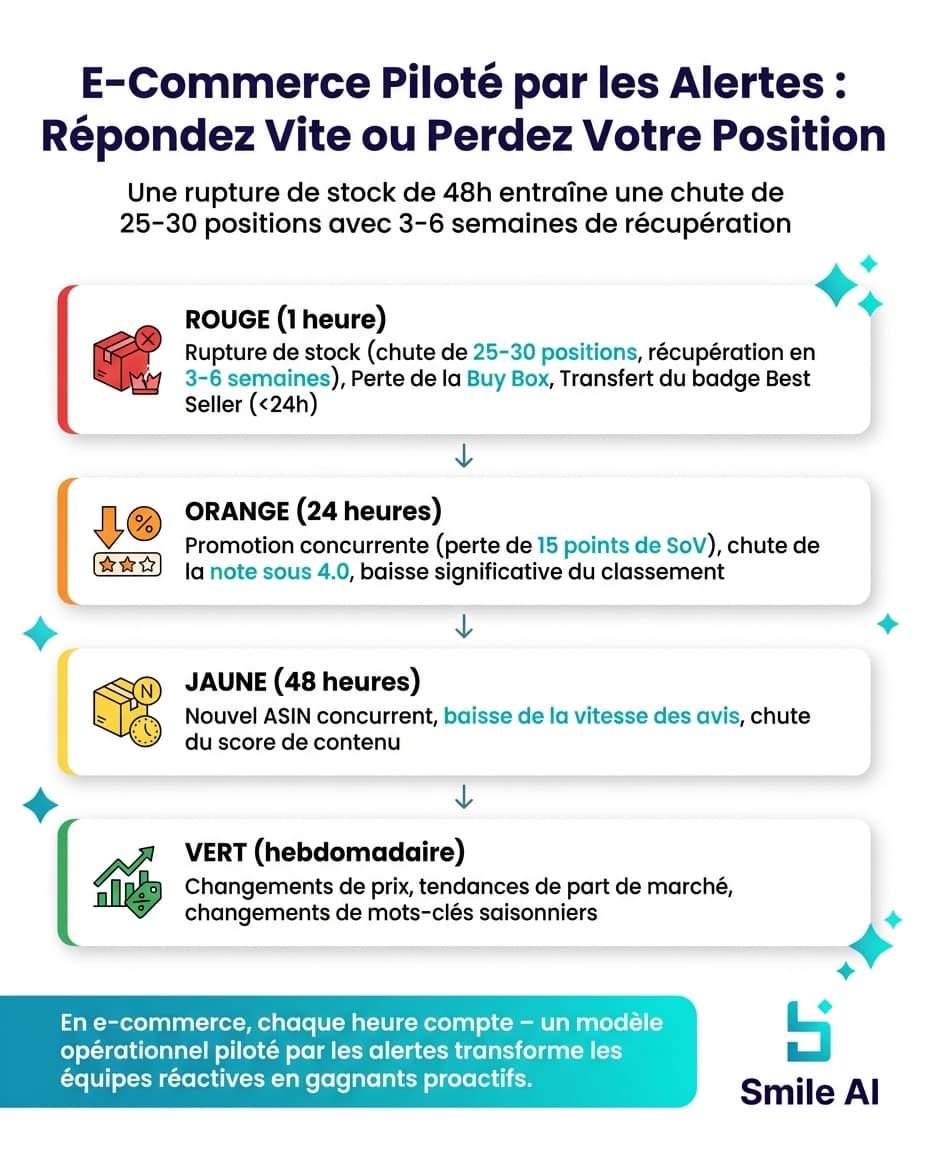 Infographie — E-Commerce pilote par les alertes