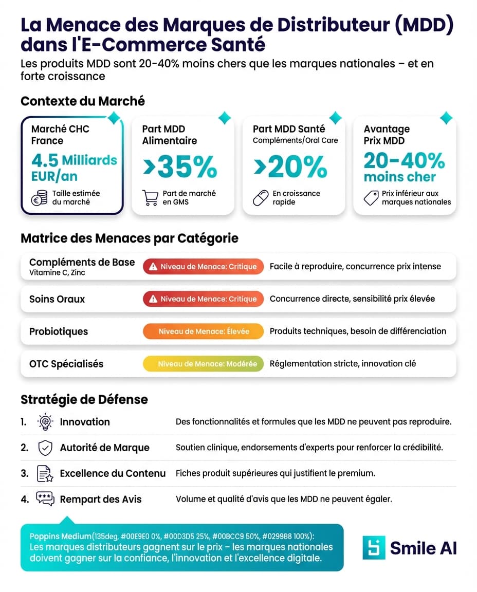 Infographie — La menace des marques de distributeur