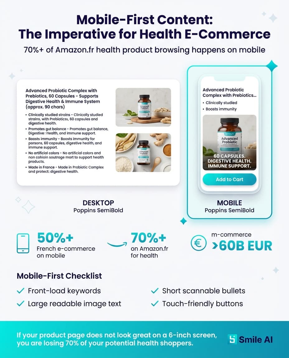 Infographie — Contenu produit Mobile-First